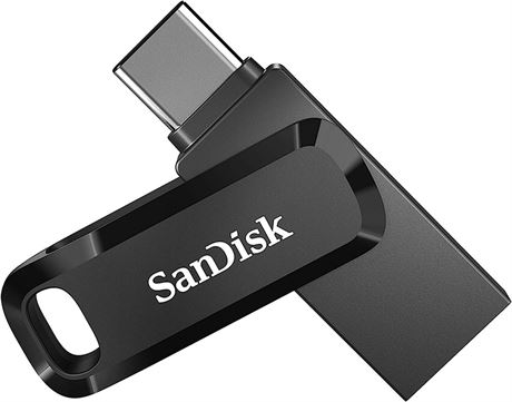 SanDisk 256GB Ultra Dual Drive Go USB Type-C Flash Drive, Black - SDDDC3-256G-G4