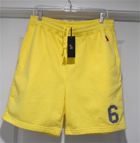 Large OVO Drake 6 Shorts Yellow