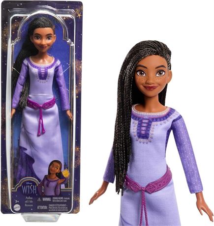 Mattel Disney's Wish Asha of Rosas Posable Fashion Doll with Natural Hair