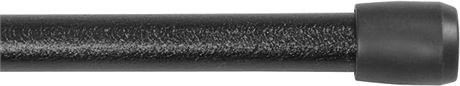 3 PCs, Kenney KN631/5 Spring Tension Curtain Rod, 28 to 48", Black