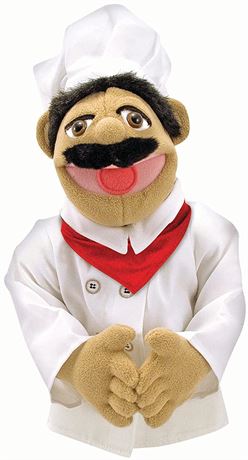 Melissa & Doug Chef Puppet with Detachable Wooden Rod for Animated Gestures