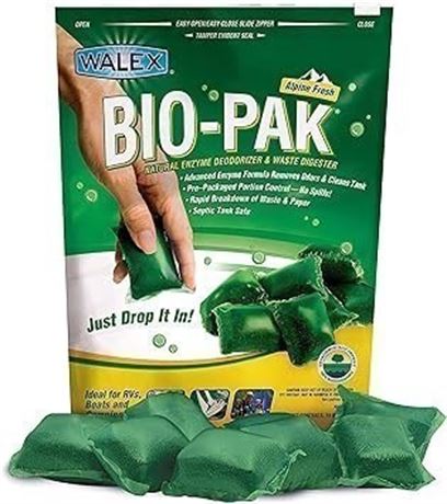 Walex Bio-Pak RV Black Holding Tank Deodorizer and Digester