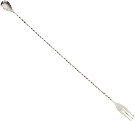 Barfly M37017 Fork Bar Spoon, End 19 5/8" (50.0 cm), Stainless Steel