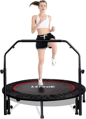 FirstE 48" Foldable Fitness Trampolines, Rebound Recreational Exercise Trampolin