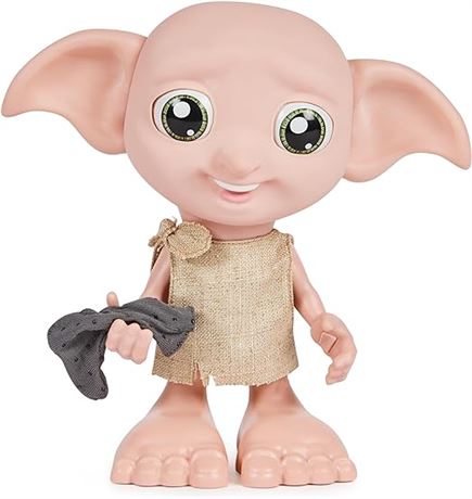 Wizarding World Harry Potter, Interactive Magical Dobby Elf Doll with Sock