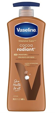 600ml/20.3 oz Vaseline Intensive Care hand and body lotion Cocoa Radiant