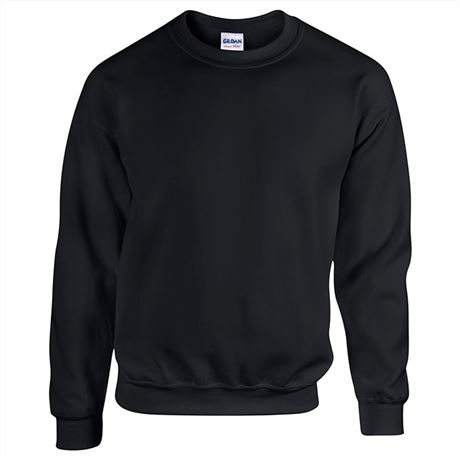 SMALL - Gildan Heavy Blend Adult Crewneck Sweatshirt, Black