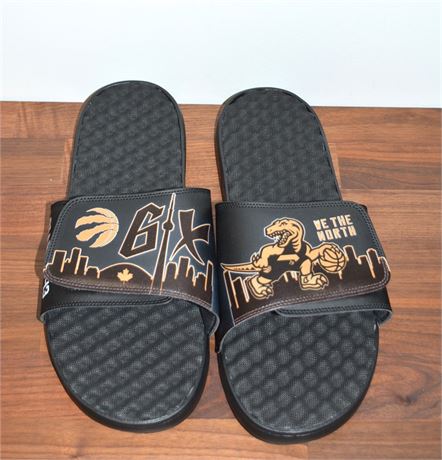 Size 16/17  Islide Custom Player made slide sandals Siakam 43 Raptors Edition