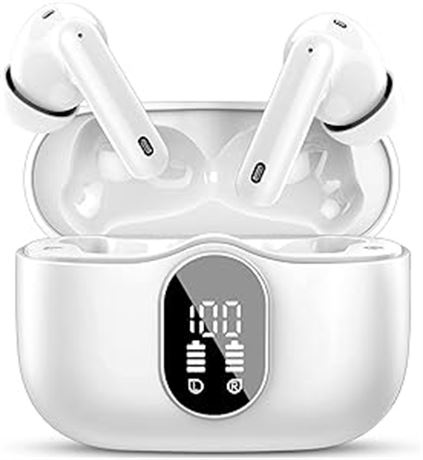 Wireless Earbuds, Bluetooth Headphones 5.3 HiFi Stereo, Wireless Earphones