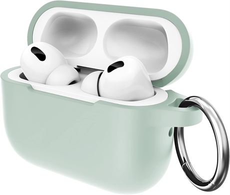 MILPROX AirPods Pro 2nd Case, Protective Skin Cover with Keychain