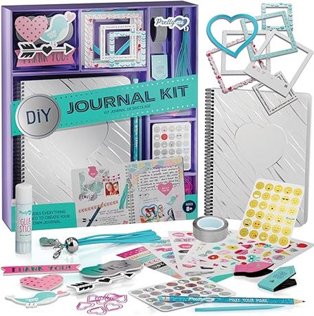 Pretty Me DIY Journal Kit for Girls - Great Gift 8-14 Year Old Girl Cool Birthda