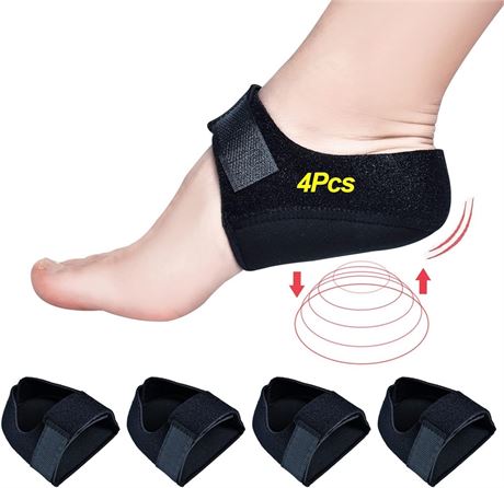 VStep  Heel Protectors(4PCS), Heel Cups for Heel Pain