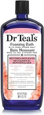 1L Dr Teal's Foaming Bath with Pure Epsom Salt, Pink Himalayan Salt