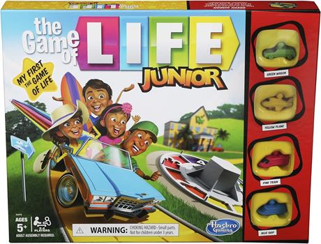 The Game of Life Junior Board Game for Kids Ages 5 and Up