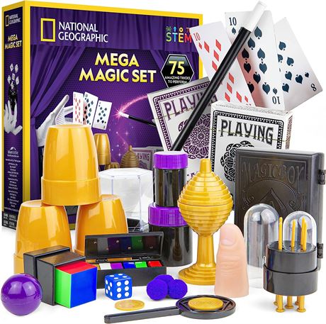 NATIONAL GEOGRAPHIC Mega Magic Set - More Than 75 Magic Tricks for Kids