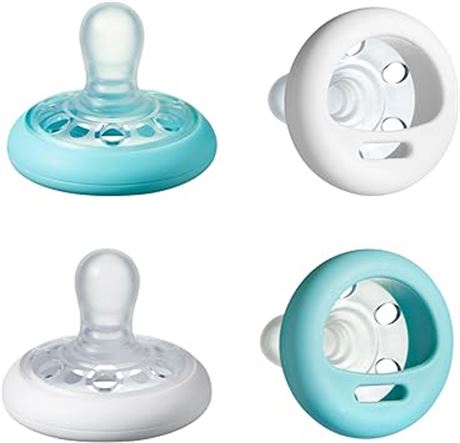 4 Tommee Tippee Closer To Nature Soother Pacifier - BPA-free, Breast-Like Shape