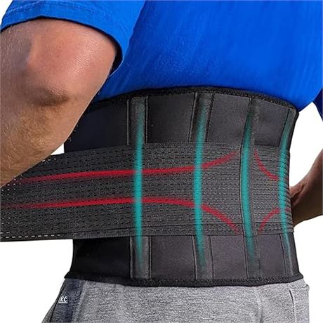 MED - Back Brace for Women, Lower Back Support Belt for Men, Ceinture Dorsale