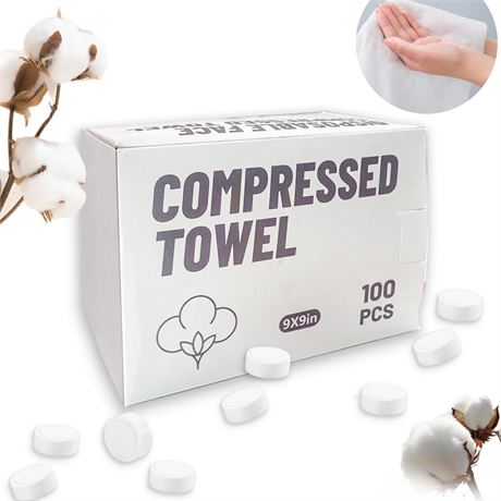 Compressed Towels Portable Disposable Compressed Cotton Coin Tissue Towel