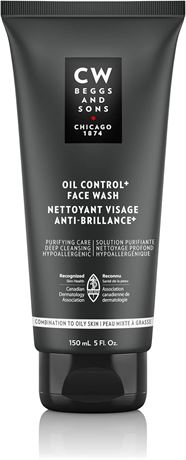 CW Beggs Oil Control+ Face Wash for Men, Oily Skin, 150 mL