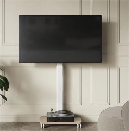 Floor TV Stand for 32-65 Inch Tvs, Modern Tall Corner TV Stands for Bedroom