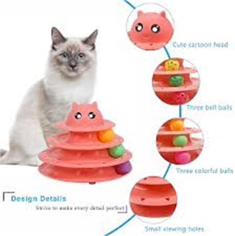 3 Tier Interactive Cat Toy