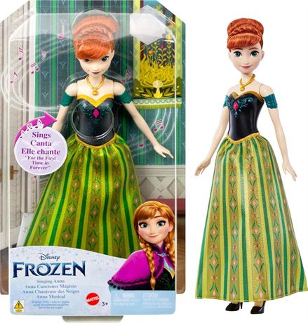 ​Disney Frozen Toys, Singing Anna Doll in Signature Clothing