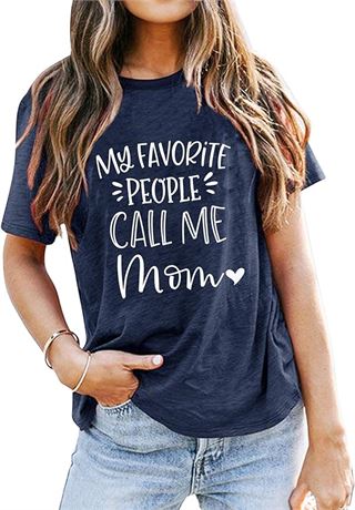 SMALL - Mama Shirt My Favorite People Call Me Mom Shirts for Womens T Shirt Mom