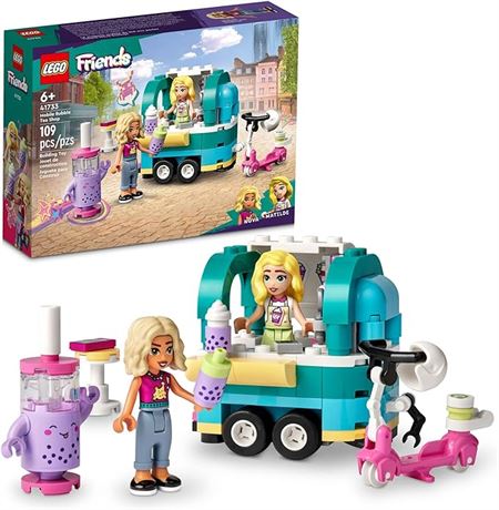 LEGO Friends Mobile Bubble Tea Shop Toy Building Set 41733