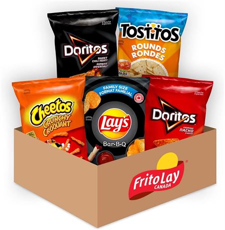 Frito-Lay Flavour Mix Snack Box, Variety Pack, 5ct
