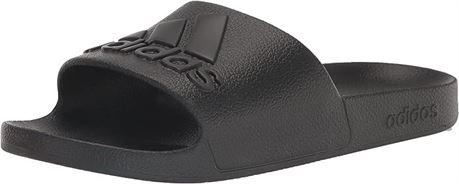 SIZE 8 adidas Unisex-Adult Adilette Aqua Slide Sandal, Core Black