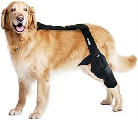 Color: Black, Size: L MerryMilo Dog Knee Brace Pet Supplies for Support