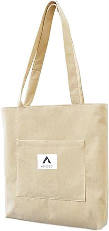 Tote Bag for Women, Large Capacity Handbag with Zip,Women's Corduroy Shoulder