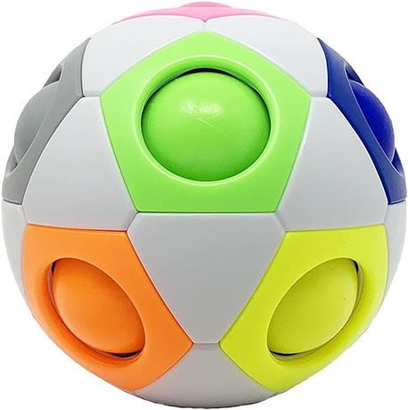 Genchi Magic Rainbow Ball Sensory Puzzle Ball Fidget Toy
