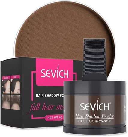 Instantly Hair Shadow Root Touch Up - Sevich Hair Line Powder, Quick Cover Grey