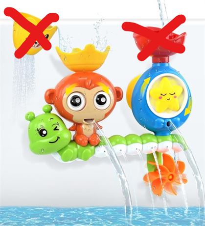 OSLINE Bath Toys for 1 2 3 Year Old Boys Girls,Bath Toys for Toddlers Kids