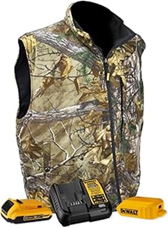 Size 2X Camouflage Fleece Heated Vest