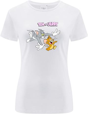 MED - ERT GROUP Warner Bros. Tom and Jerry 023, Women's Short-Sleeve T-Shirt