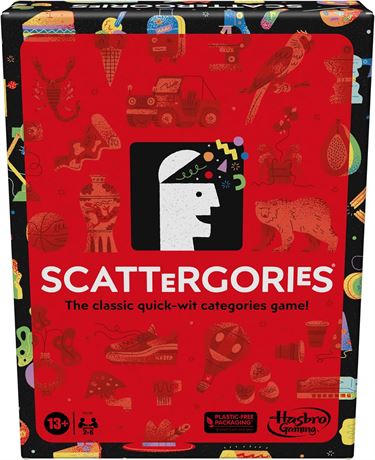 Hasbro Gaming Scattergories Classic Game, Party Game for Adults and Teens