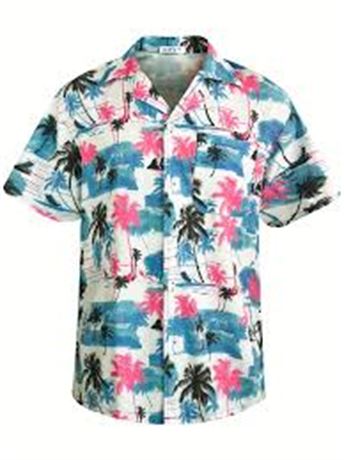 2XL - Men's Hawaiian Short Sleeve Shirt