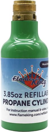 Flame King 1/4-lb Empty Refillable Propane Cylinder Tank, small propane lamps a