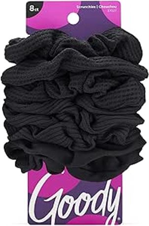 Goody Ouchless Scrunchie, Black 8 Ct