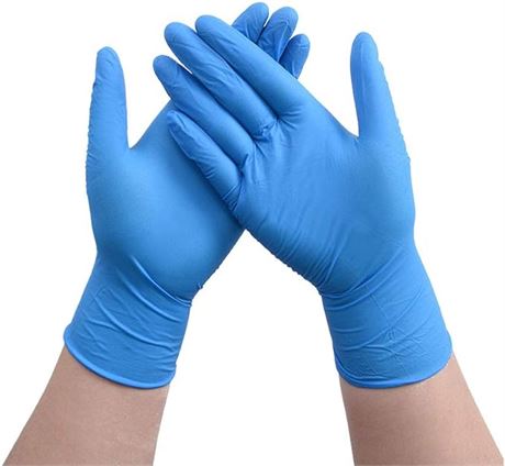 XL - 100PCS Nitrile Disposable Gloves,Latex Free Powder Free Glove
