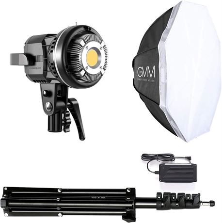 GVM 80W LED Video Light w/APP Control, Photography Studio Lighting Kit,