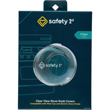 Safety 1st Clear View Plastic Stove Knob Covers (5-Pack)