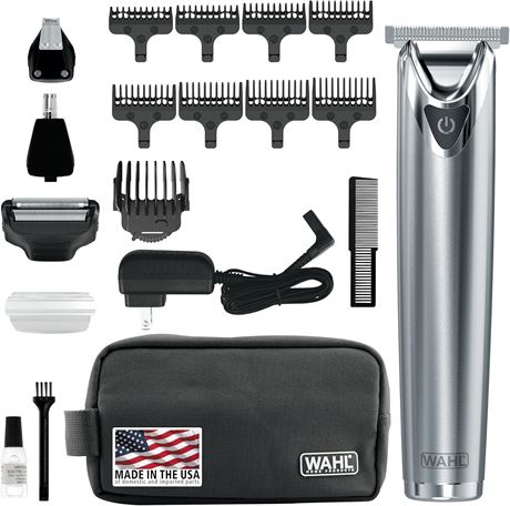 Wahl Clipper Stainless Steel | Plus Beard Trimmer Kit
