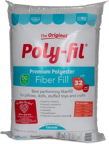 32 Ounce Poly-Fil PF-32 Premium Fiber Fill Bag