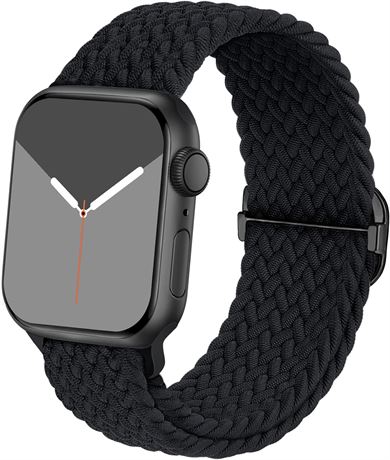 Braided Solo Loop Compatible with Apple Watch Band 38mm 40mm 41mm 42mm 44mm 45mm