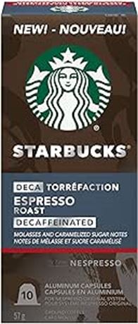 5x10 pods Starbucks by Nespresso Decaf Espresso Roast Nespresso Coffee Capsules