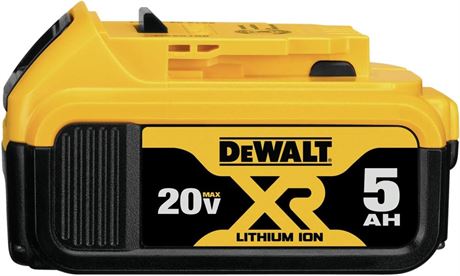 DEWALT 20V MAX XR Battery, Lithium Ion, 5.0Ah