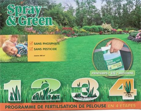 Spray & Green - 4 part liquid lawn fertilizer